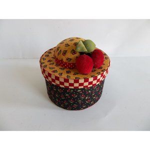 Mary Engelbreit ME Sewing Pincushion Box Cherries